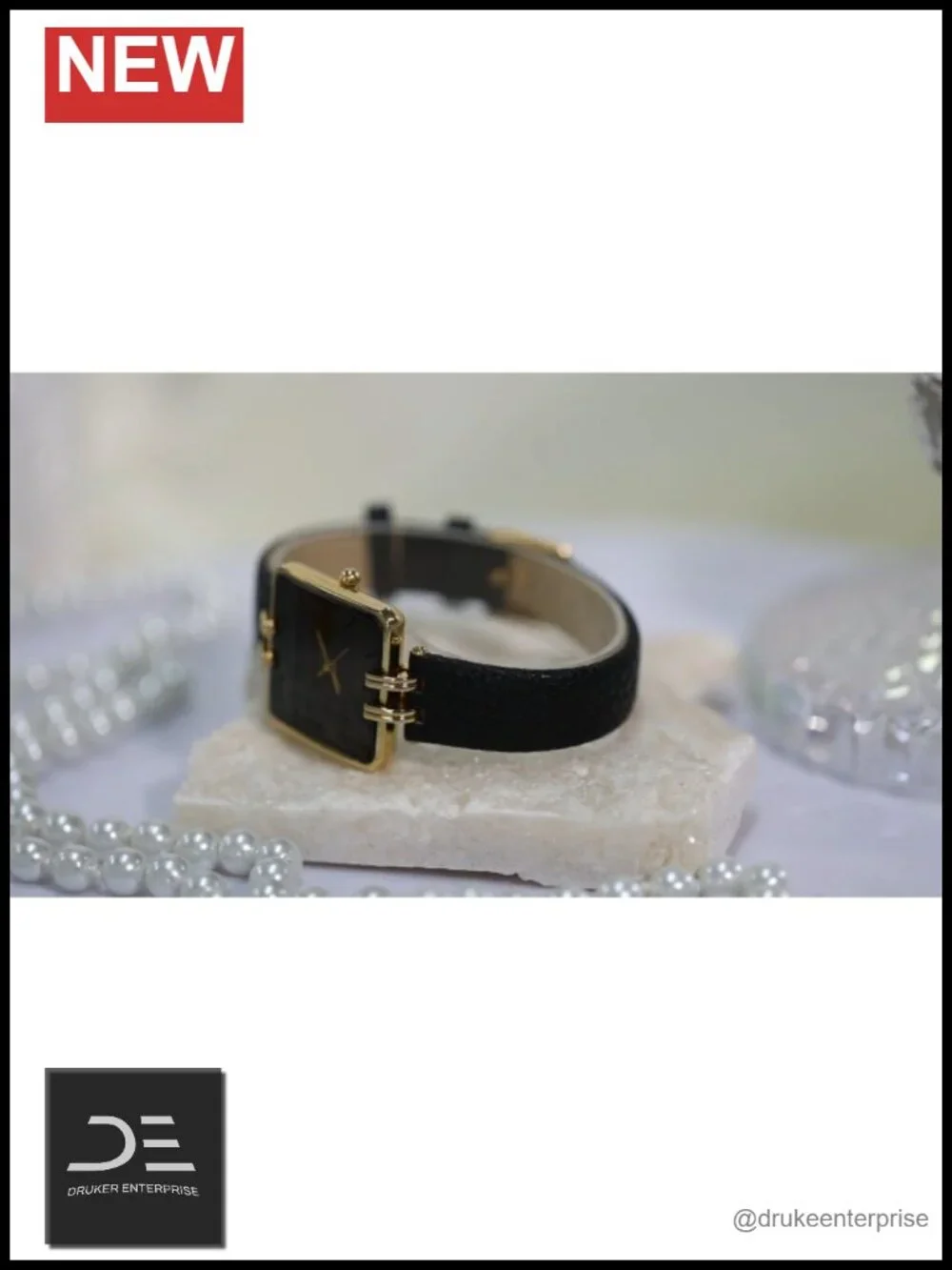 Women's Leather Strap Square Watch Classic Casual Fashion